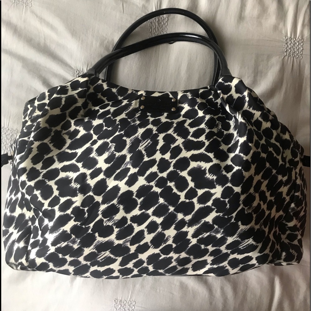 Kate Spade leopard print diaper bag